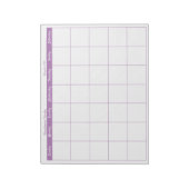 Bloc-note Simple Lavender Mince Bordure Nom Planificateur me (Tourné)