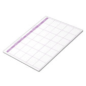 Bloc-note Simple Lavender Mince Bordure Nom Planificateur me (Incliné)