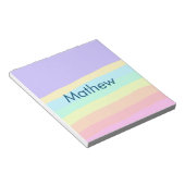 Bloc-note simple lettre initiale monogramme ajouter votre no (Incliné)