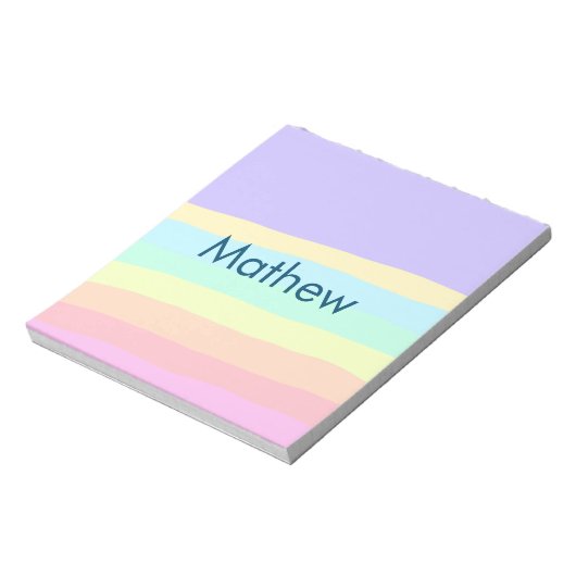 Bloc-note simple lettre initiale monogramme ajouter votre no (Tourné)