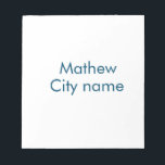 Bloc-note simple lettre initiale monogramme ajouter votre no<br><div class="desc">conception</div>