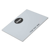 Bloc-note Simple Logo Texte Professionnel Promotionnel Bleu (Incliné)