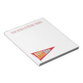 Bloc-note Simple Meilleur Père Jamais Pennant Fête des pères (Incliné)
