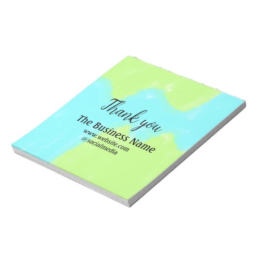 Bloc-note Simple merci d'ajouter des détails de nom d'entrep (Tourné)