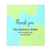 Bloc-note Simple merci d'ajouter des détails de nom d'entrep (Devant)