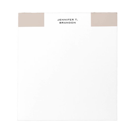Bloc-note Simple minimaliste moderne professionnel (Devant)