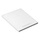 Bloc-note Simple minimaliste simple élégant blanc moderne (Incliné)