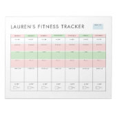 Bloc-note Simple Modern Fitness Tracker (Devant)