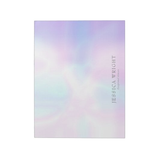 Bloc-note Simple Modern Iridescent (Tourné)