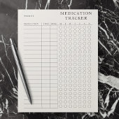 Bloc-note Simple Modern Tearaway Traqueur de médicaments heb