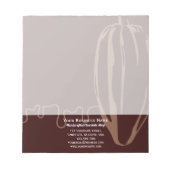 Bloc-note Simple Moderne Chocolatier De Fèves De Cacao Bouti (Devant)