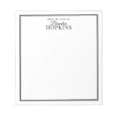 Bloc-note Simple moderne du bureau de script noir (Devant)