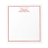 Simple moderne du bureau de script rouge