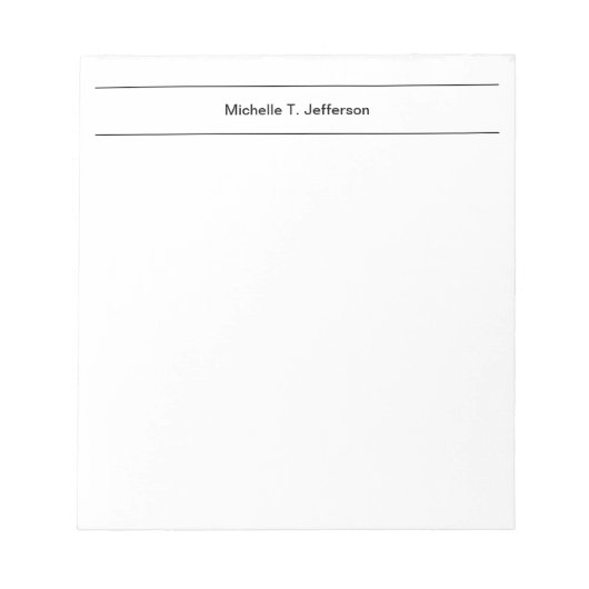 Bloc-note Simple Moderne Minimaliste (Devant)