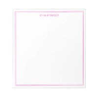 Simple moderne minimaliste rose deux bordures Mono