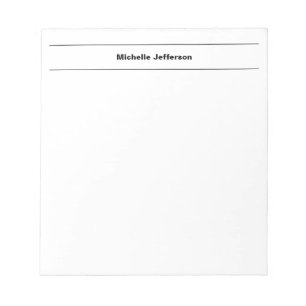 Bloc-note Simple Moderne Propre Modifier Nom Minimaliste