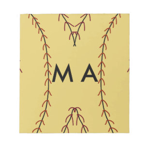 Bloc-note Simple monogramme ajouter votre nom lettre man min