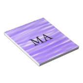 Bloc-note Simple monogramme ajouter votre nom lettre man min (Incliné)