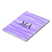 Bloc-note Simple monogramme ajouter votre nom lettre man min (Tourné)