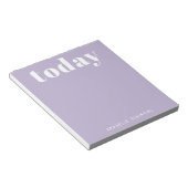 Bloc-note Simple Motivation moderne Lilac personnalisé (Incliné)