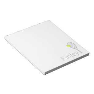 Bloc-note Simple Personalized Name Tennis Player