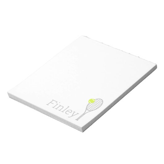 Bloc-note Simple Personalized Name Tennis Player (Tourné)