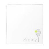 Bloc-note Simple Personalized Name Tennis Player (Devant)