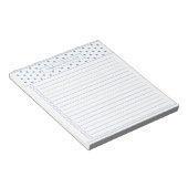 Bloc-note Simple Polka Dot Light Blue One Column Checklist (Incliné)