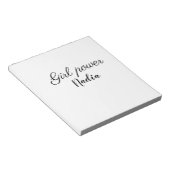 Bloc-note simple pouvoir minimal des filles ajouter le nom d (Incliné)
