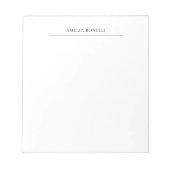 Bloc-note Simple professionnel minimaliste classique (Devant)