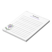 Bloc-note  Simple Purple Wildflower Lined From The Desk Of (Tourné)