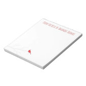 Bloc-note Simple Red Cardinal Winter Elegant Birch Tree (Tourné)