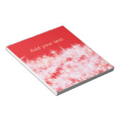 Bloc-note Simple rouge rose brillant étoiles ajouter votre t (Incliné)
