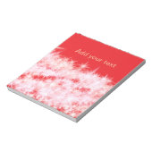 Bloc-note Simple rouge rose brillant étoiles ajouter votre t (Tourné)