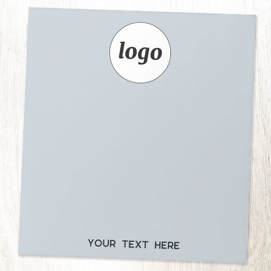 Bloc-note Simple texte de logo commercial promotionnel bleu 