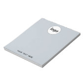 Bloc-note Simple texte de logo commercial promotionnel bleu  (Tourné)