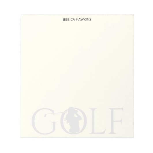 Bloc-note Simple Ventilateur de golf personnel papeterie (Devant)