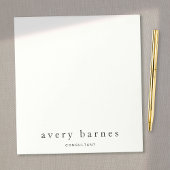 Bloc-note Simple White Creative Professionnel Moderne