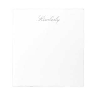 Bloc-note Simplement Blanc Couleur Solide Personnalisez-Le P