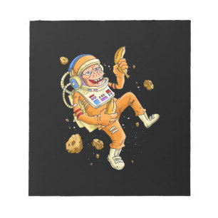 Bloc-note Singe astronaute spatial