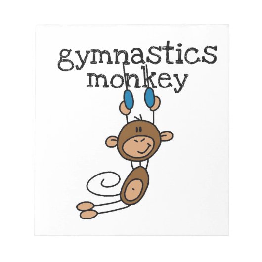 Bloc-note Singe de gymnastique (Devant)