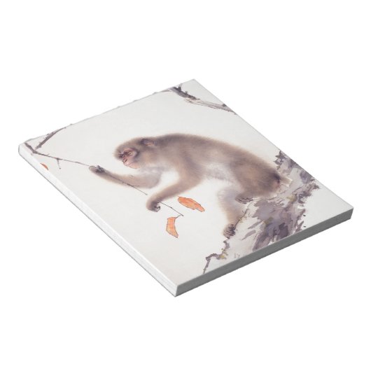 Bloc-note Singe Japonais Peinture Chinois Zodiac Noteapd (Incliné)