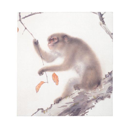 Bloc-note Singe Japonais Peinture Chinois Zodiac Noteapd (Devant)