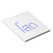 Bloc-note Single, SOHT en langage thaï, script décollé (Incliné)