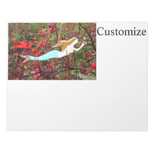 Bloc-note sirène à cheveux dorés