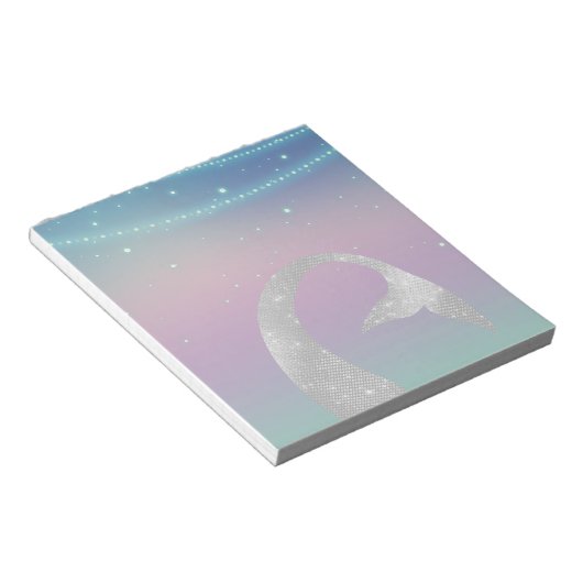 Bloc-note Sirène d'eau rose pourpre (Incliné)