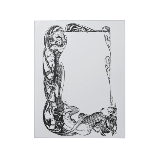 Bloc-note Sirène encadrée (Tourné)