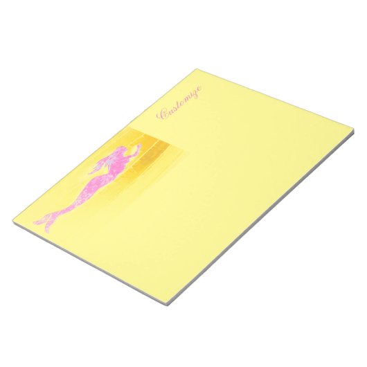 Bloc-note sirène rose (Incliné)