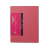 Bloc-note sirène rose (Tourné)