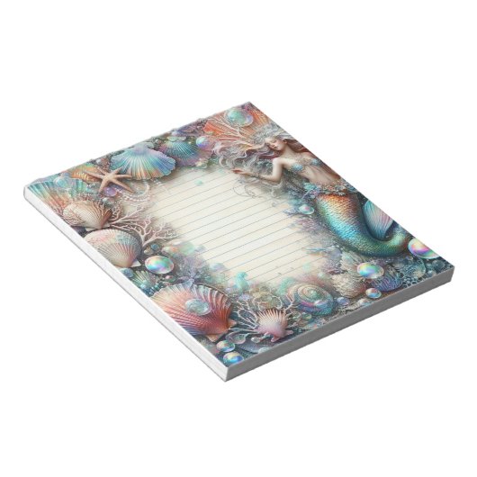 Bloc-note Sirène Sous La Mer (Incliné)